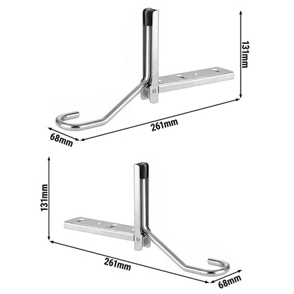 GGM Gastro Foot pedal door opener PREMIUM - Stainless steel - 261x68x131mm - Right & Left hinge - for KSF, KF, TKSF & TF fridges and freezers