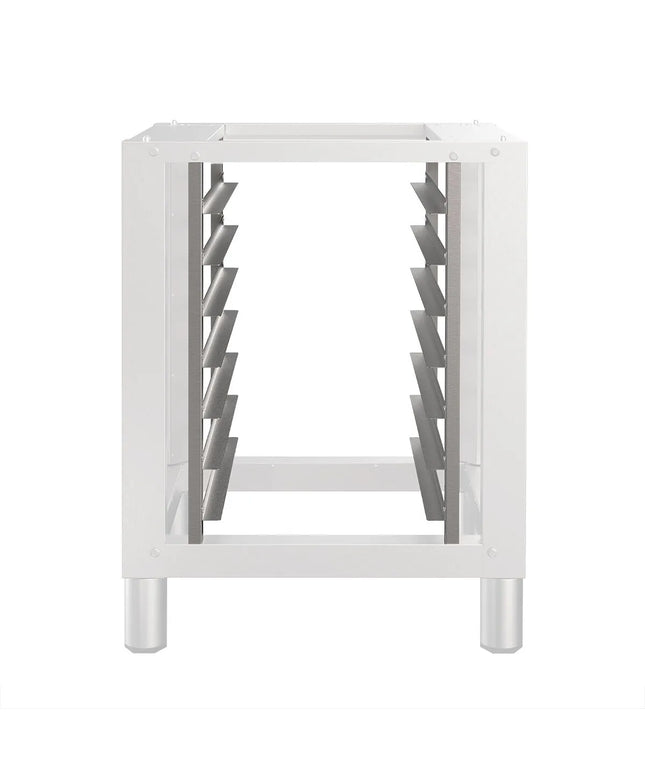 GGM Gastro for 7x 460x340mm Baking Trays Tray Rack for Base Frame HUV800-4 - 600x540x800mm - Stainless Steel - with Rails spacing 80mm