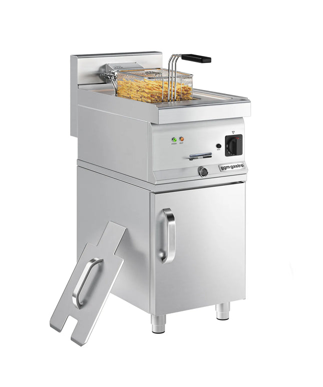 GGM Gastro Free Standing Electric Fryer - 10 litres - 9kW - incl. substructure with 1 door