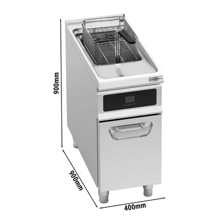GGM Gastro Free Standing Electric Fryer - 22 litres - 22kW - Electronic control - with built-in oil filtration