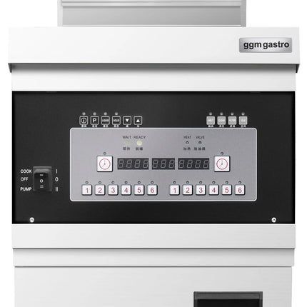 GGM Gastro Free Standing Electric Fryer - 26 litres - 14.2kW - with built-in oil filtration - Digital