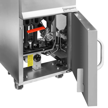 GGM Gastro Free Standing Gas Fryer - 16 litres - 27kW - with drain tap