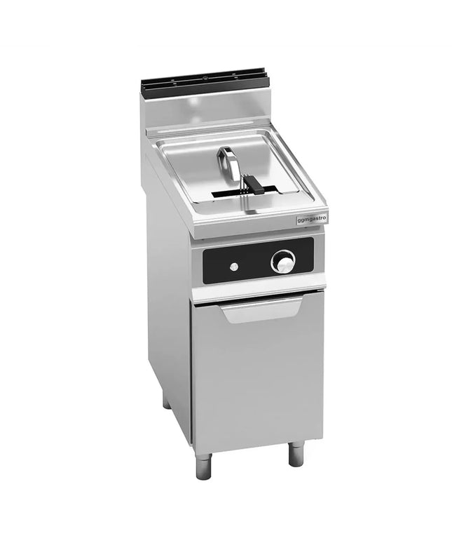 GGM Gastro Free Standing Gas Fryer - 18 litres - 14kW - Electronic control - with drain tap
