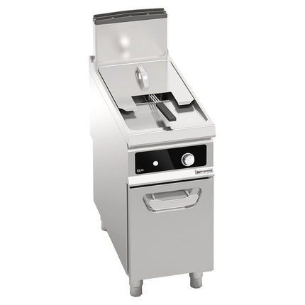 GGM Gastro Free Standing Gas Fryer - 18 litres - 14kW - Indirect heating - Bflex Digital - with drain tap - incl. base frame