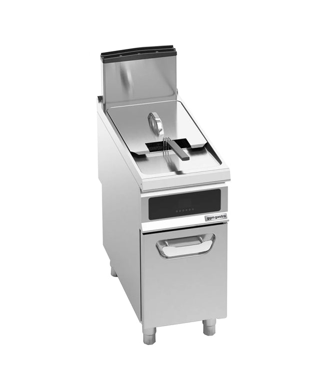 GGM Gastro Free Standing Gas Fryer - 20 litres - 17.5kW - Electronic control - with built-in oil filtration - incl. base frame