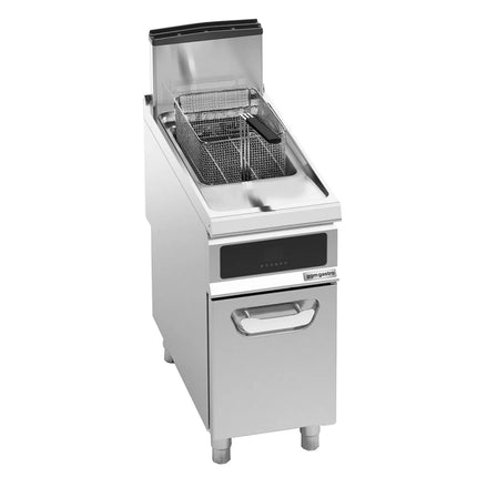 GGM Gastro Free Standing Gas Fryer - 20 litres - 17.5kW - Electronic control - with built-in oil filtration - incl. base frame