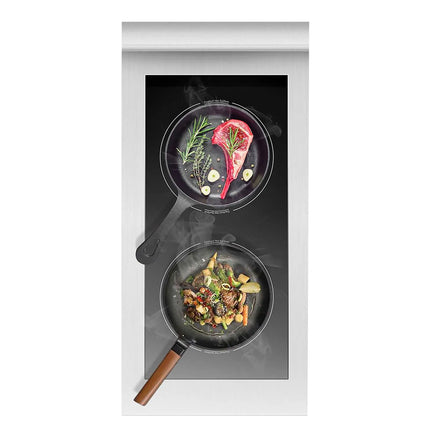 GGM Gastro Freestanding Induction Hob - 10kW - 2 zones - with base cabinet - 1 door
