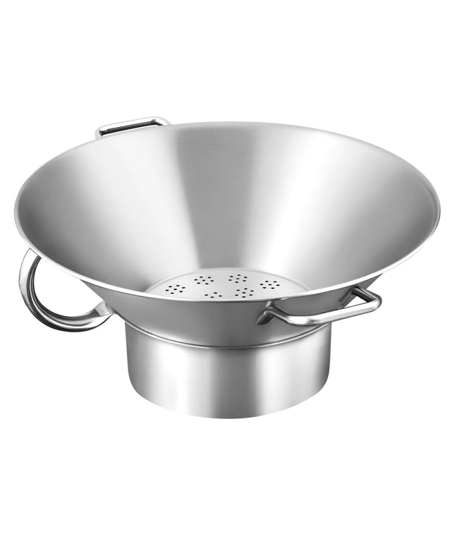 GGM Gastro French Fries Colander – Ø41 cm - stainless steel - side handles - removable bowl