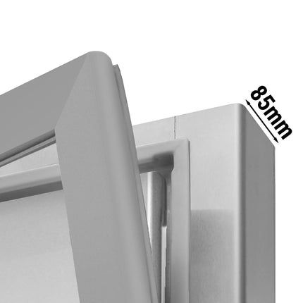 GGM Gastro Fridge Freezer Combination PREMIUM - GN 2/1 - 1400L - with 3 doors - With built-in blast chiller