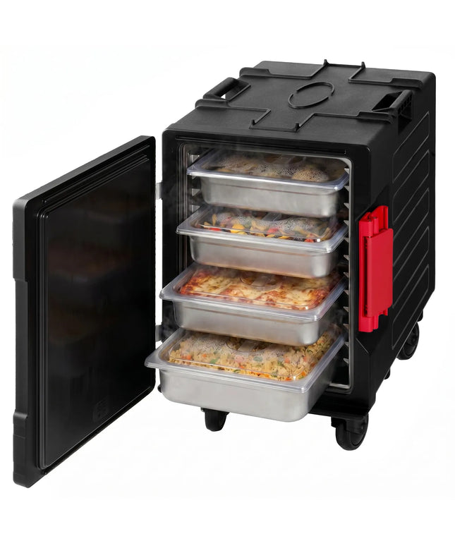 GGM Gastro Front-Loading Insulated Food Thermobox – 88 Litres – for 12 × GN 1/1 – with Quiet Castors