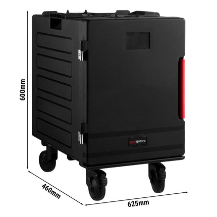 GGM Gastro Front-Loading Insulated Food Thermobox – 88 Litres – for 12 × GN 1/1 – with Quiet Castors