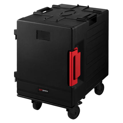 GGM Gastro Front-Loading Insulated Food Thermobox – 88 Litres – for 12 × GN 1/1 – with Quiet Castors