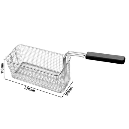 GGM Gastro Fryer Basket - 100x270x110mm - 5L - Stainless Steel - for EFK46-EN, EFK66-EN, EFK473H-10N, EFK400-EN, EFK873H-10+10N, EFK800-EN