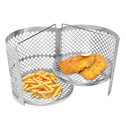 GGM Gastro Fryer Basket - 230x230x225mm - 20L - Stainless Steel - for EHFMC20