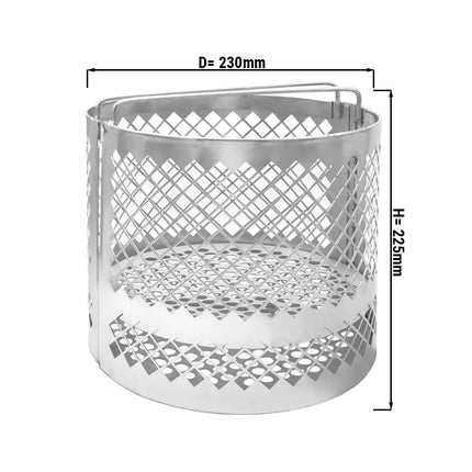 GGM Gastro Fryer Basket - 230x230x225mm - 20L - Stainless Steel - for EHFMC20