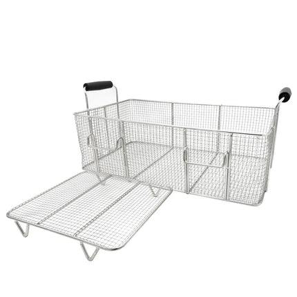 GGM Gastro Fryer Basket - 460x260x222mm - 20L - Stainless Steel - for EFJ-30