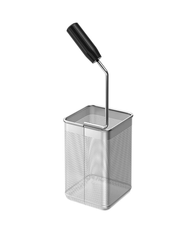 GGM Gastro Fryer Basket Mario - 140x140x250mm - Stainless Steel - GN 1/6 - 1 handle