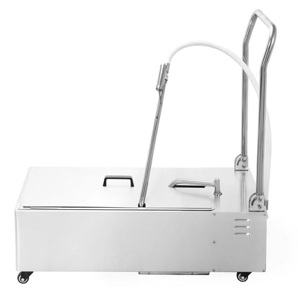 GGM Gastro Fryer Oil Filter - 450x890x880mm - 48L/min - Stainless Steel - with Wheels