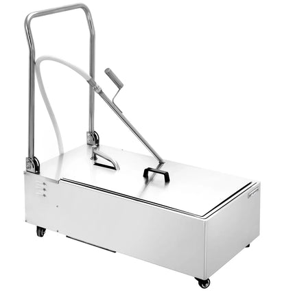 GGM Gastro Fryer Oil Filter - 450x890x880mm - 48L/min - Stainless Steel - with Wheels