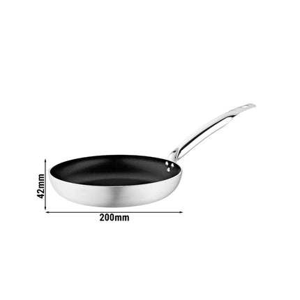 GGM Gastro Frying Pan - Aluminium - Ø 200mm - Height: 42mm - Non-stick - suitable for gas, ceramic and electric