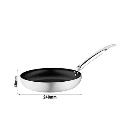 GGM Gastro Frying Pan - Aluminium - Ø 240mm - Height: 46mm - Non-stick - suitable for gas, ceramic and electric hobs