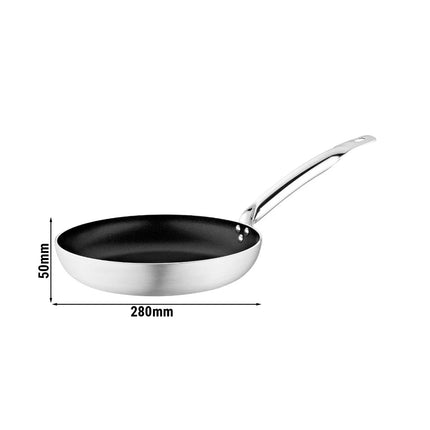 GGM Gastro Frying Pan - Aluminium - Ø 280mm - Height: 50mm - Non-stick - suitable for gas, ceramic and electric hobs