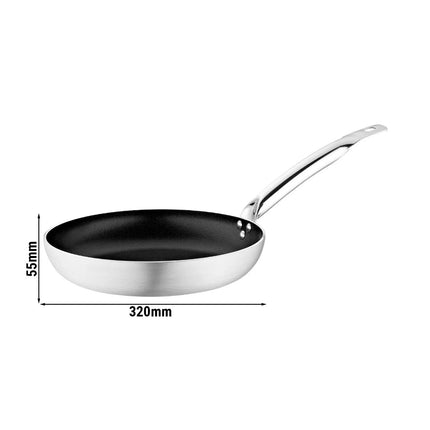 GGM Gastro Frying Pan - Aluminium - Ø 320mm - Height: 55mm - Non-stick - suitable for all hob types including induction
