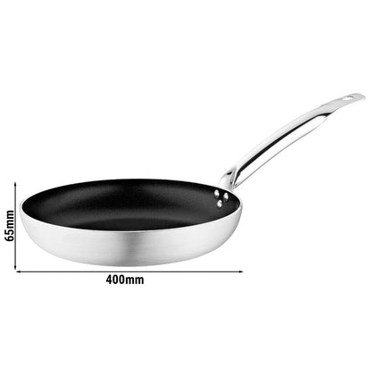 GGM Gastro Frying Pan - Aluminium - Ø 400mm - Height: 65mm - Non-stick - suitable for gas, ceramic and electric hobs