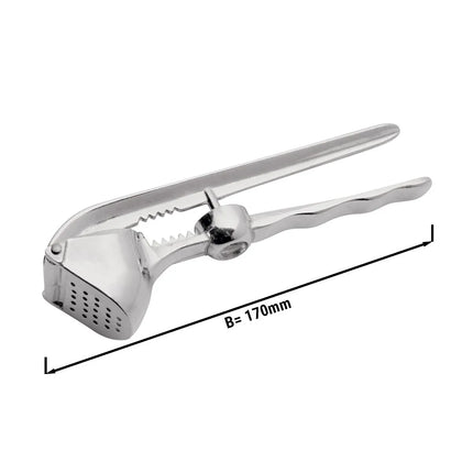 GGM Gastro Garlic Press - with Cherry Stoner - Length: 34mm - Aluminium