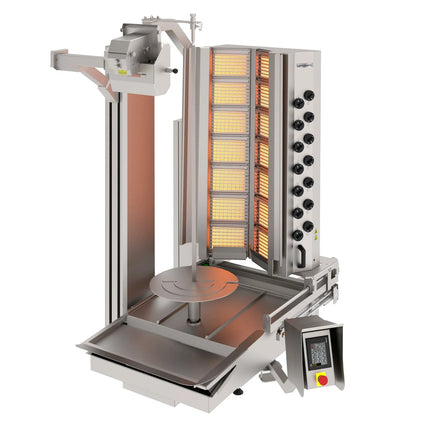GGM Gastro Gas Automatic Doner Kebab Grill - 14 Burner - up to 280kg - 37.24kW