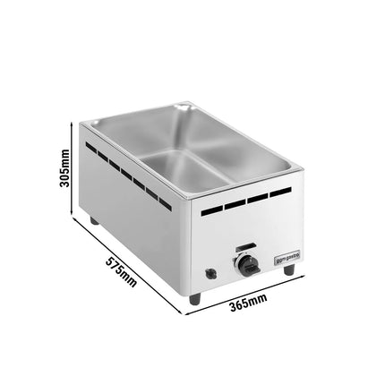 GGM Gastro Gas Bain Marie - GN 1/1 - 150mm deep - 2,75 kW