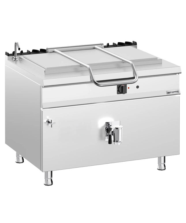 GGM Gastro Gas Boiling Pan - 250L - 30kW - Indirect Heating - with Water Connection