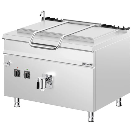 GGM Gastro Gas Boiling Pan - 250L - 30kW - Indirect Heating - with Water Connection