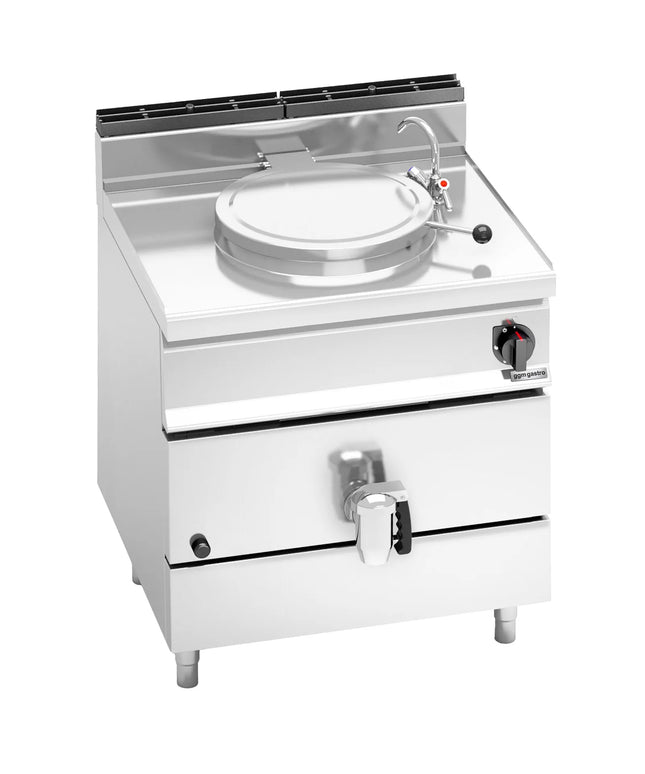 GGM Gastro Gas Boiling Pan - 55L - 15.5kW - Direct Heating - with Water Connection