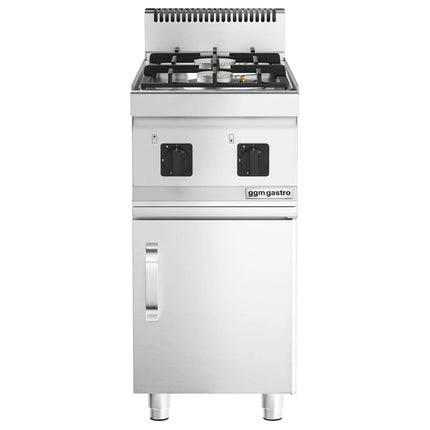 GGM Gastro Gas Boiling Top - 10kW - 2 burners - with base cabinet - 1 door