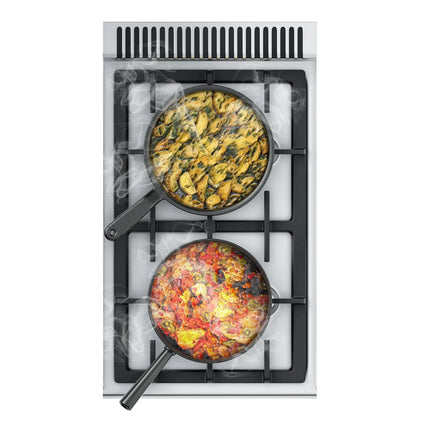 GGM Gastro Gas Boiling Top - 10kW - 2 burners - with base cabinet - 1 door