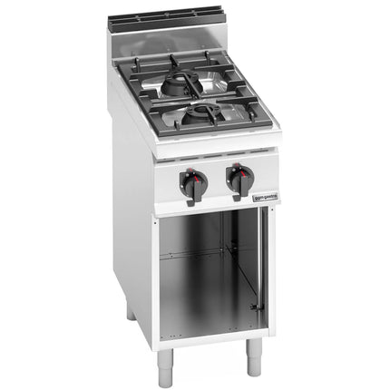 GGM Gastro Gas Boiling Top - 14kW - 2 burners - with open base shelf