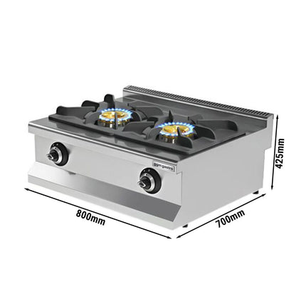 GGM Gastro Gas Boiling Top - 17.3kW - 2 burners