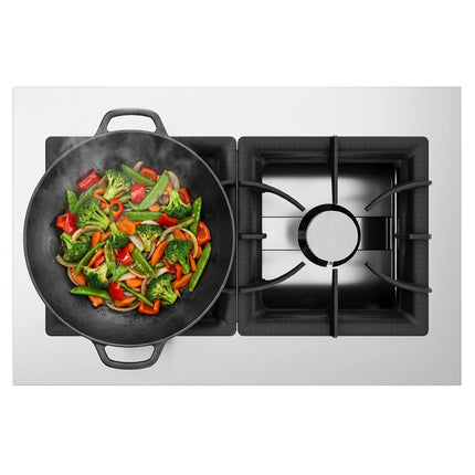 GGM Gastro Gas Boiling Top - 17kW - 2 burners - with open base shelf - with drip tray