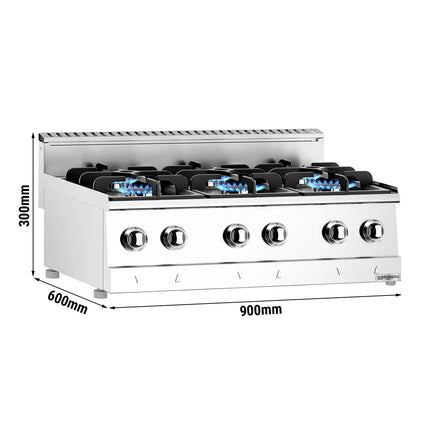 GGM Gastro Gas Boiling Top - 19.59kW - 6 burners