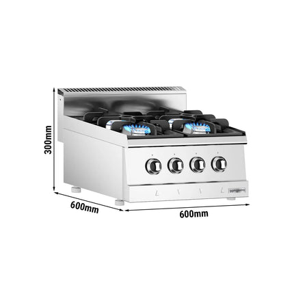 GGM Gastro Gas Boiling Top - 24kW - 4 burners