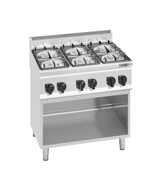 GGM Gastro Gas Boiling Top - 28.5kW - 6 burners - High-Output Burners