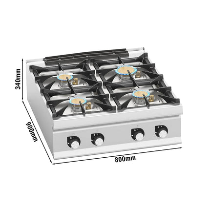 GGM Gastro Gas Boiling Top - 28kW - 4 burners