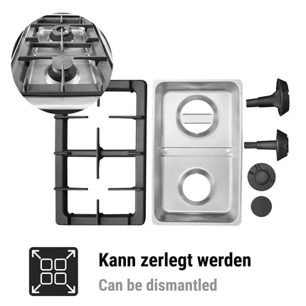 GGM Gastro Gas Boiling Top - 28kW - 4 burners