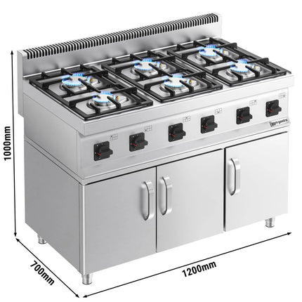 GGM Gastro Gas Boiling Top - 36kW - 6 burners