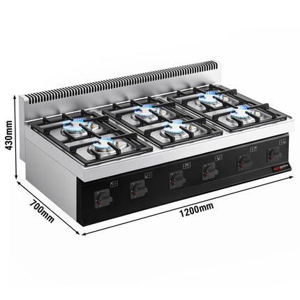 GGM Gastro Gas Boiling Top - 36kW - 6 burners
