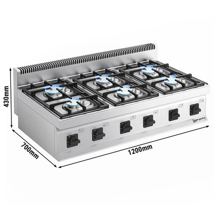 GGM Gastro Gas Boiling Top - 36kW - 6 burners