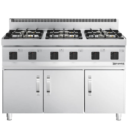 GGM Gastro Gas Boiling Top - 36kW - 6 burners
