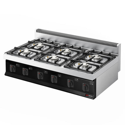 GGM Gastro Gas Boiling Top - 36kW - 6 burners