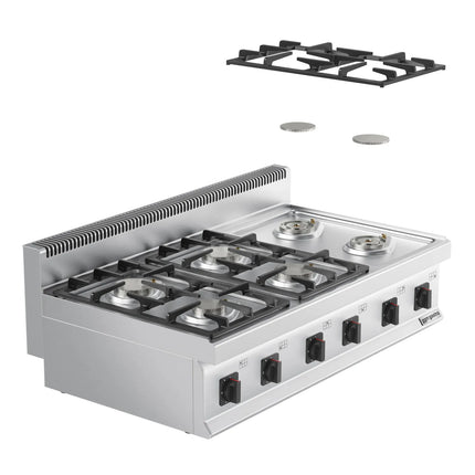 GGM Gastro Gas Boiling Top - 36kW - 6 burners